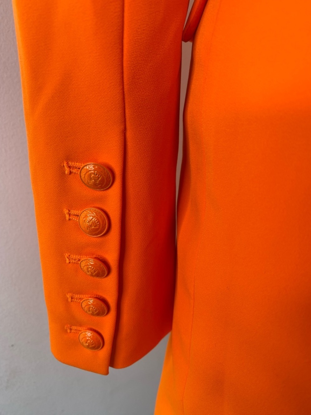 L'AGENCE NWT Marlee Vibrant Orange Tailored Blazer Dress - Picture 10 of 14